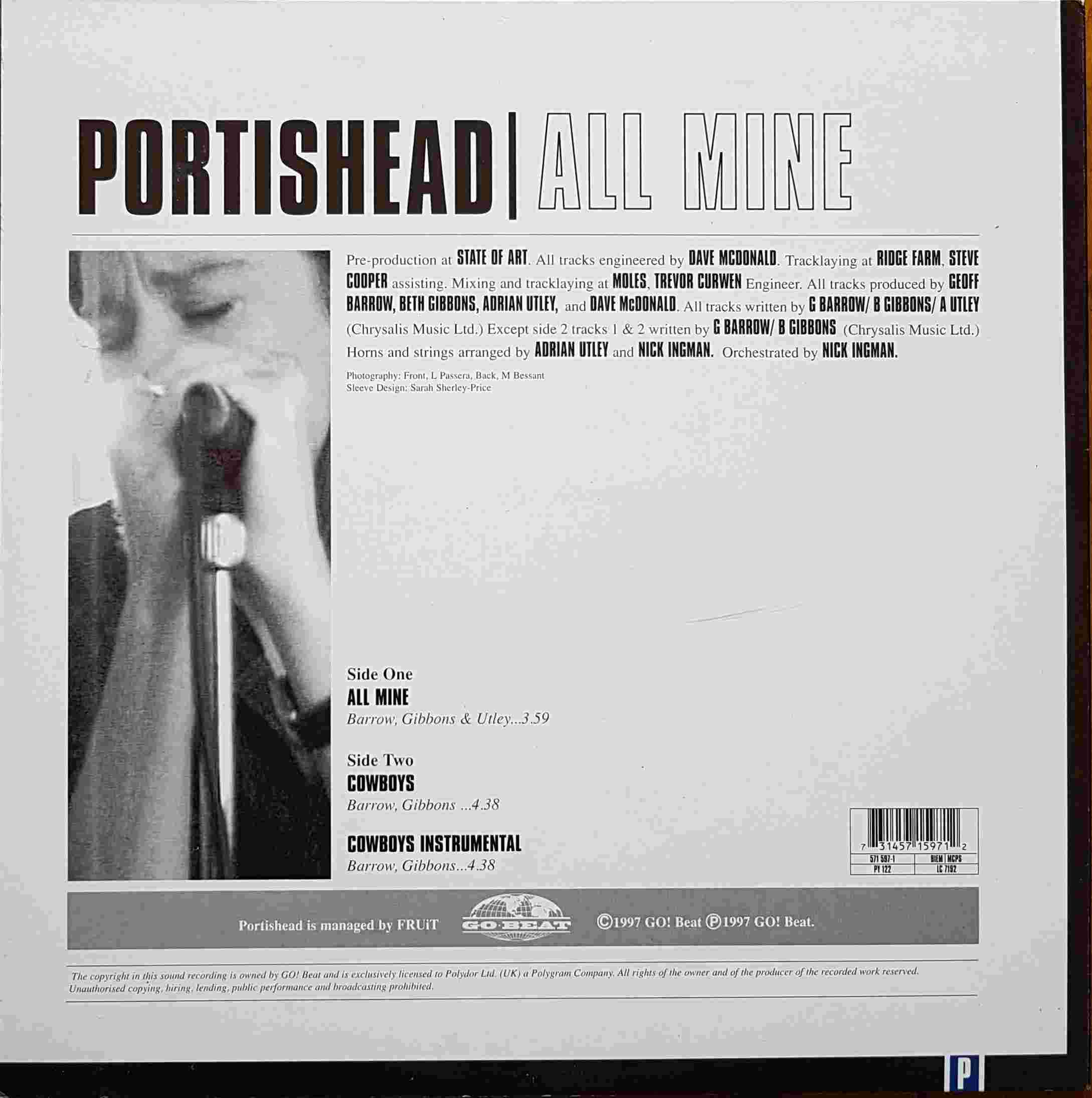 Picture of 571597 - 1 All mine by artist Geoff Barrow / Beth Gibbons / Portishead 